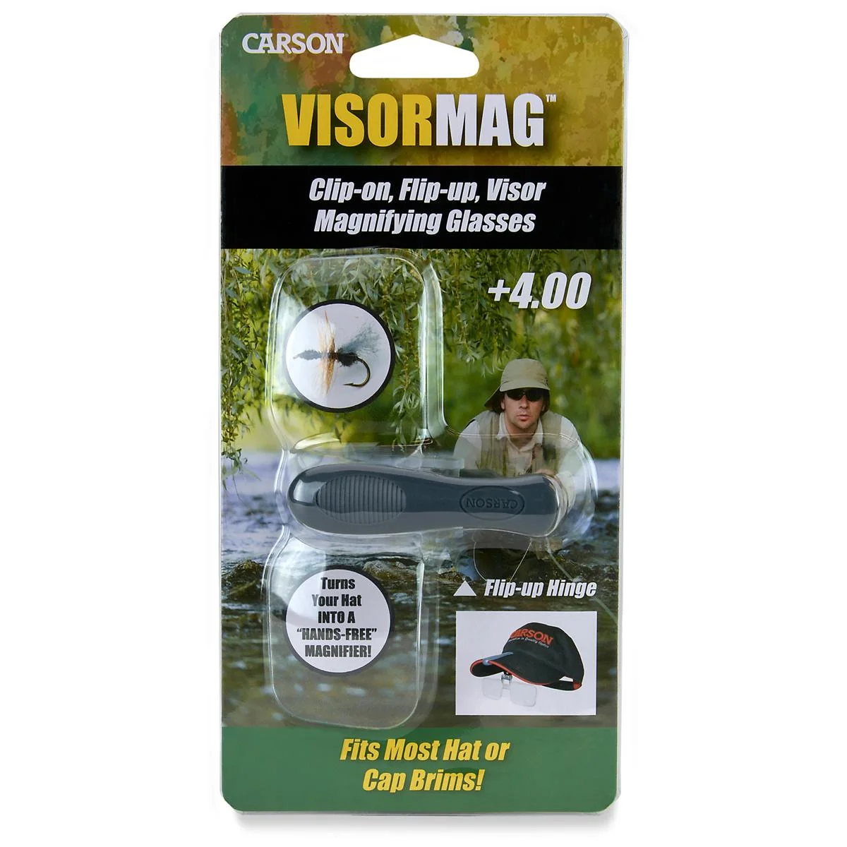 Clip on Flip up Magnifying Glasses +2.0 +3.0 +4.0 Fishing Tying Kit Craft Sew 4