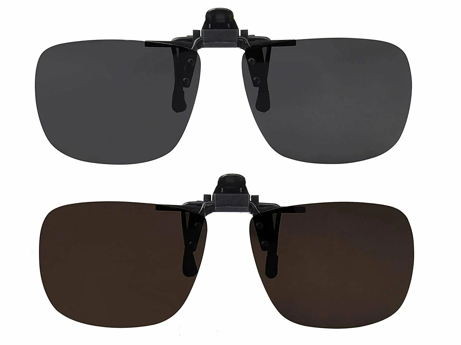 Clip On Sunglasses Flip Up Polarized Sunglasses Clip onto Eyeglasses Good for...