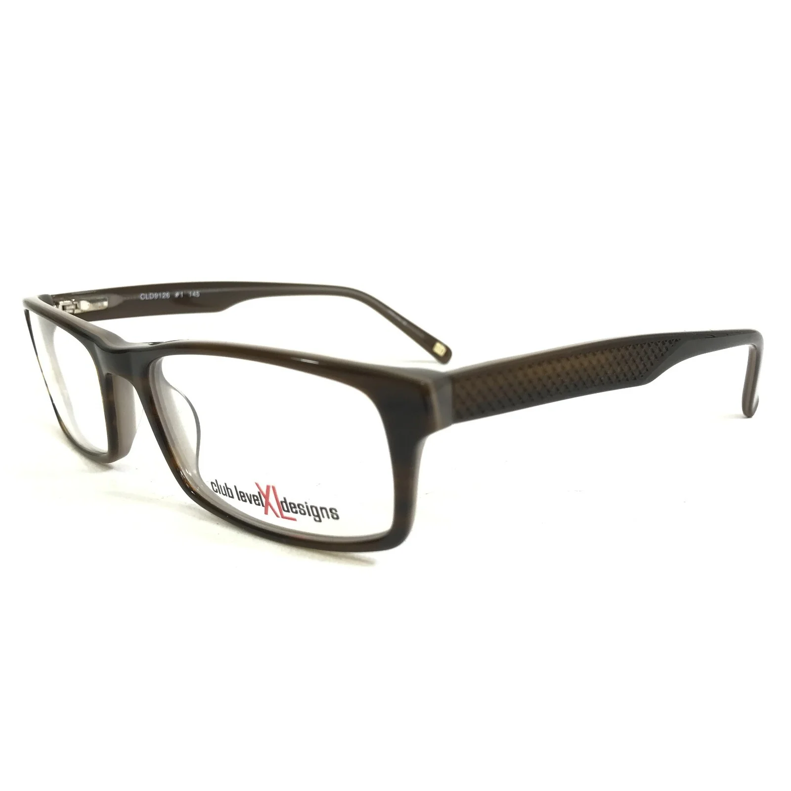 Club Level XL Designs Large Eyeglasses Frames CLD9126 SILVER DOLLAR 58-19-145 4