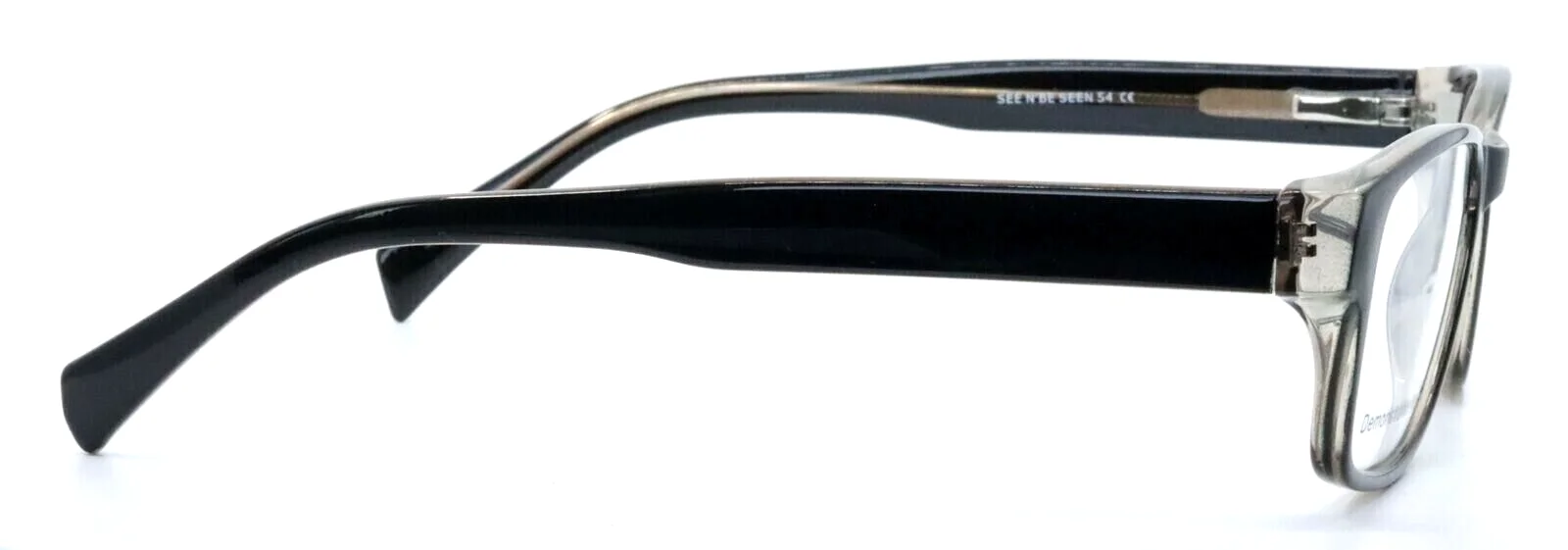 CN B CN 54 See N Be Seen by C.O.I. Dark Gray Rectangular Eyeglasses 54-17-145 4