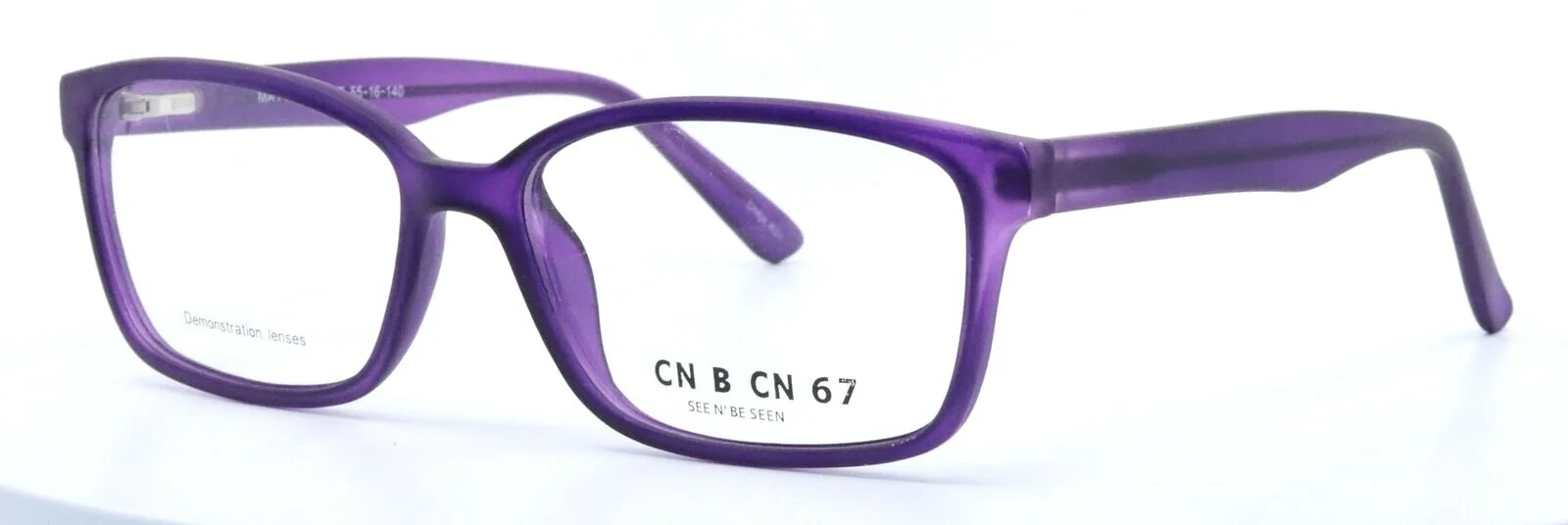CN B CN 67 See N Be Seen by C.O.I. Matte Purple Womens Eyeglasses 55-16-140