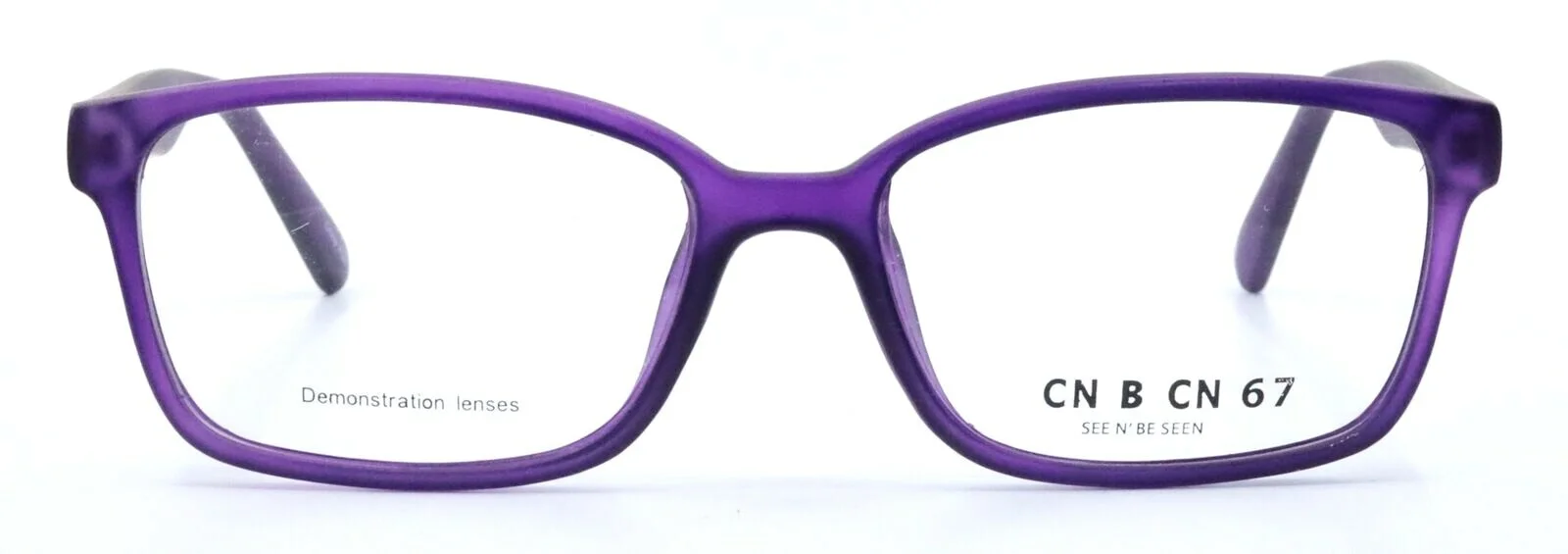 CN B CN 67 See N Be Seen by C.O.I. Matte Purple Womens Eyeglasses 55-16-140 2