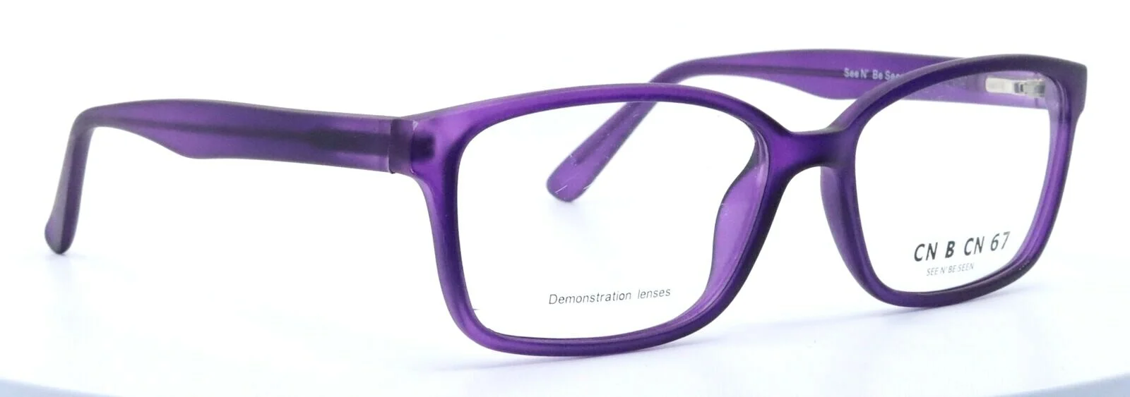 CN B CN 67 See N Be Seen by C.O.I. Matte Purple Womens Eyeglasses 55-16-140 3