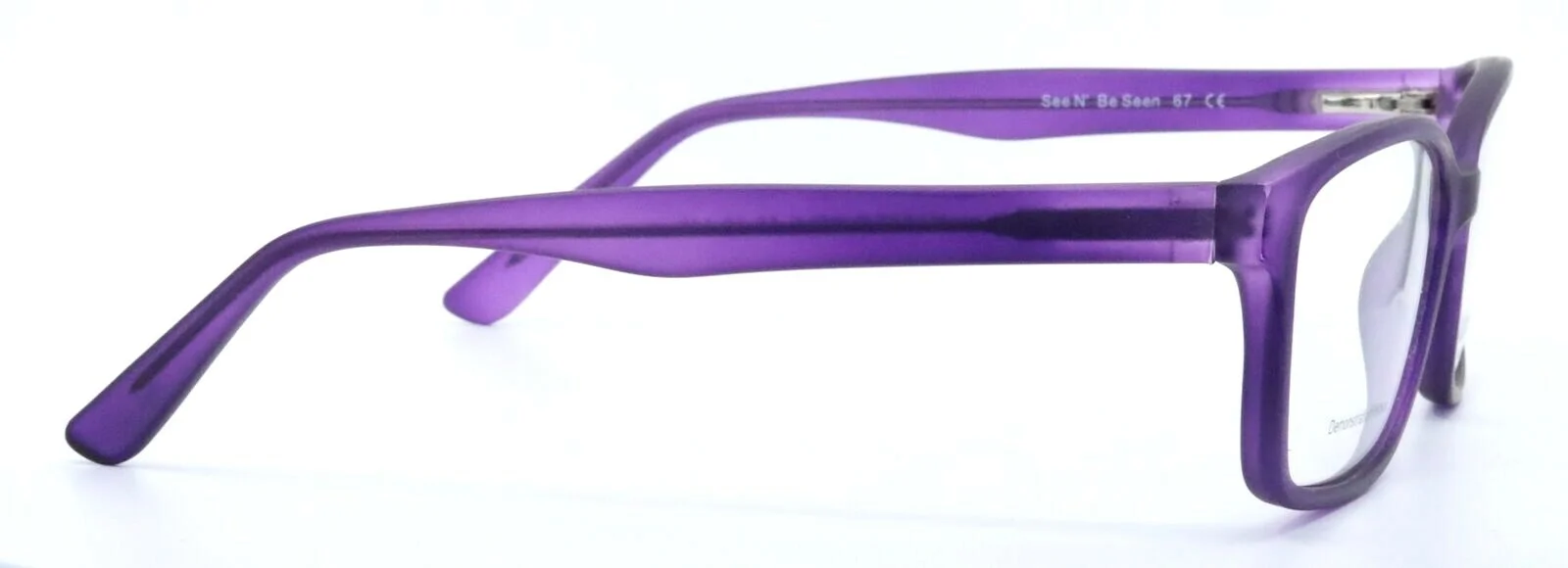 CN B CN 67 See N Be Seen by C.O.I. Matte Purple Womens Eyeglasses 55-16-140 4