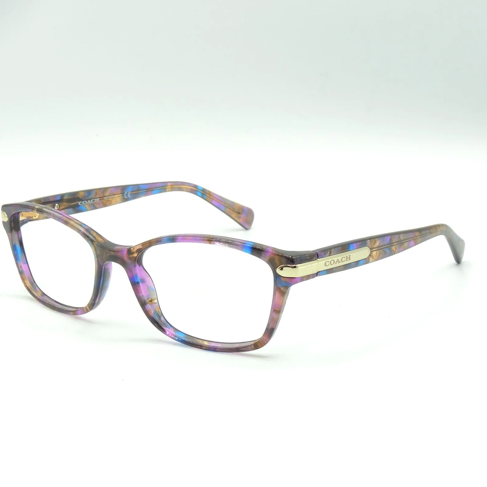 Coach 6065 5288 Confetti Purple Eyeglass Frames 51 17 135
