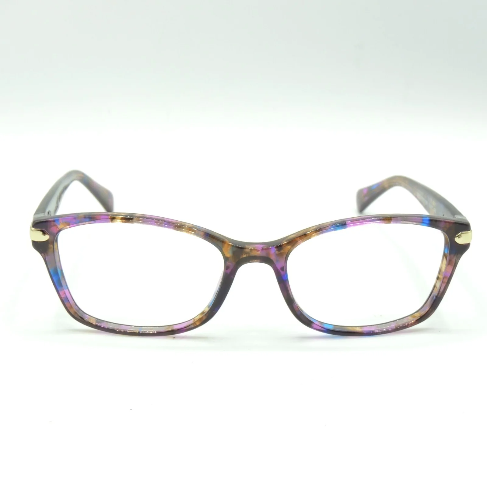 Coach 6065 5288 Confetti Purple Eyeglass Frames 51 17 135 2
