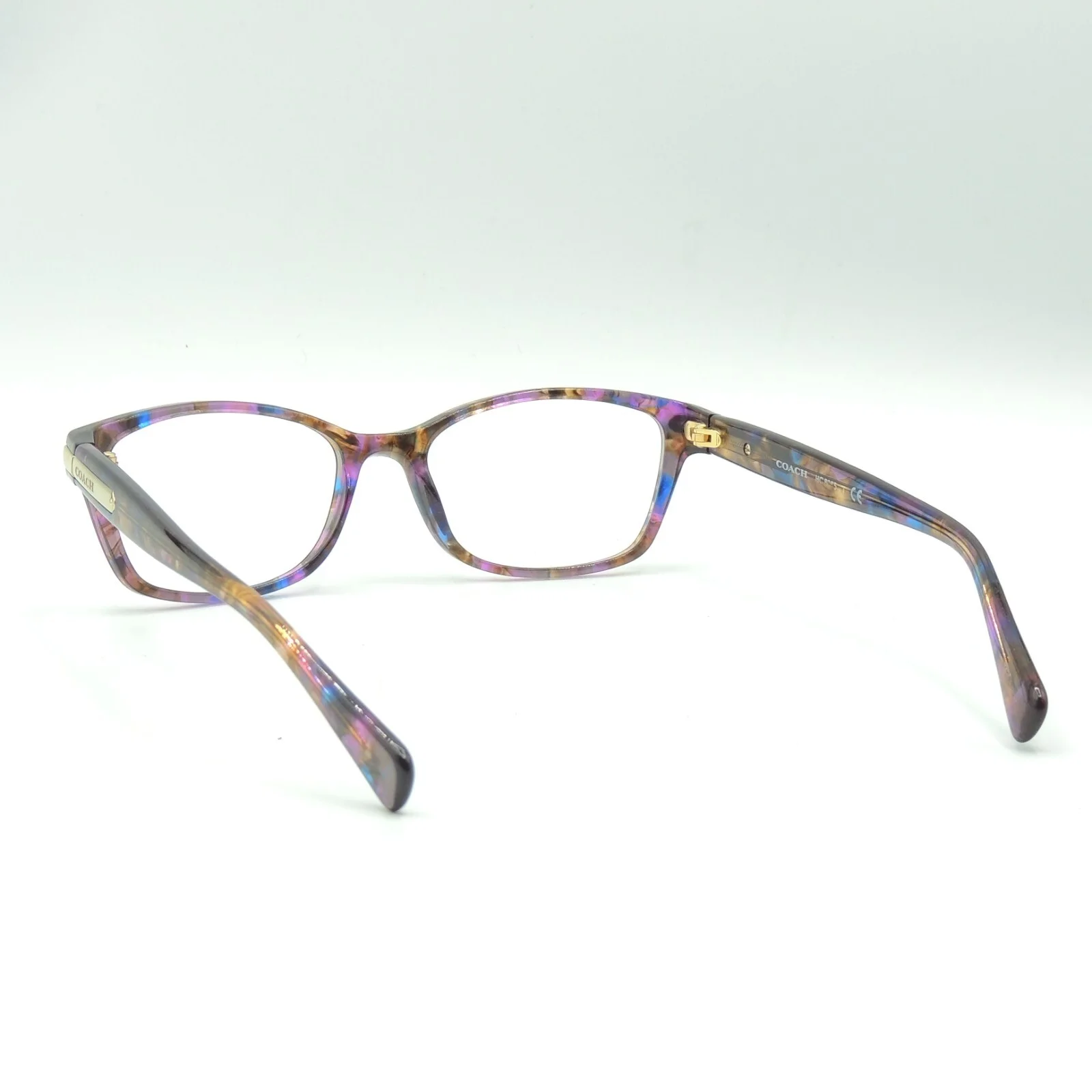 Coach 6065 5288 Confetti Purple Eyeglass Frames 51 17 135 4