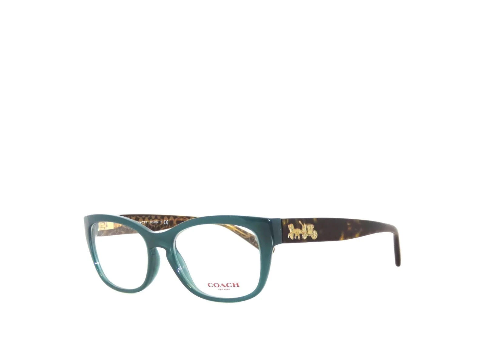 Coach 6104 5451 52 Teal Dark Tortoise Eyeglasses HC6104