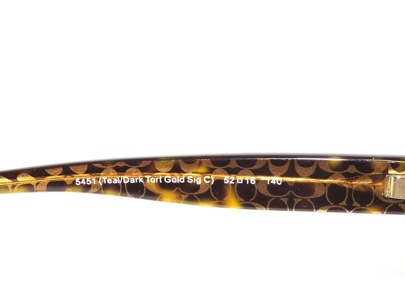 Coach 6104 5451 52 Teal Dark Tortoise Eyeglasses HC6104 4