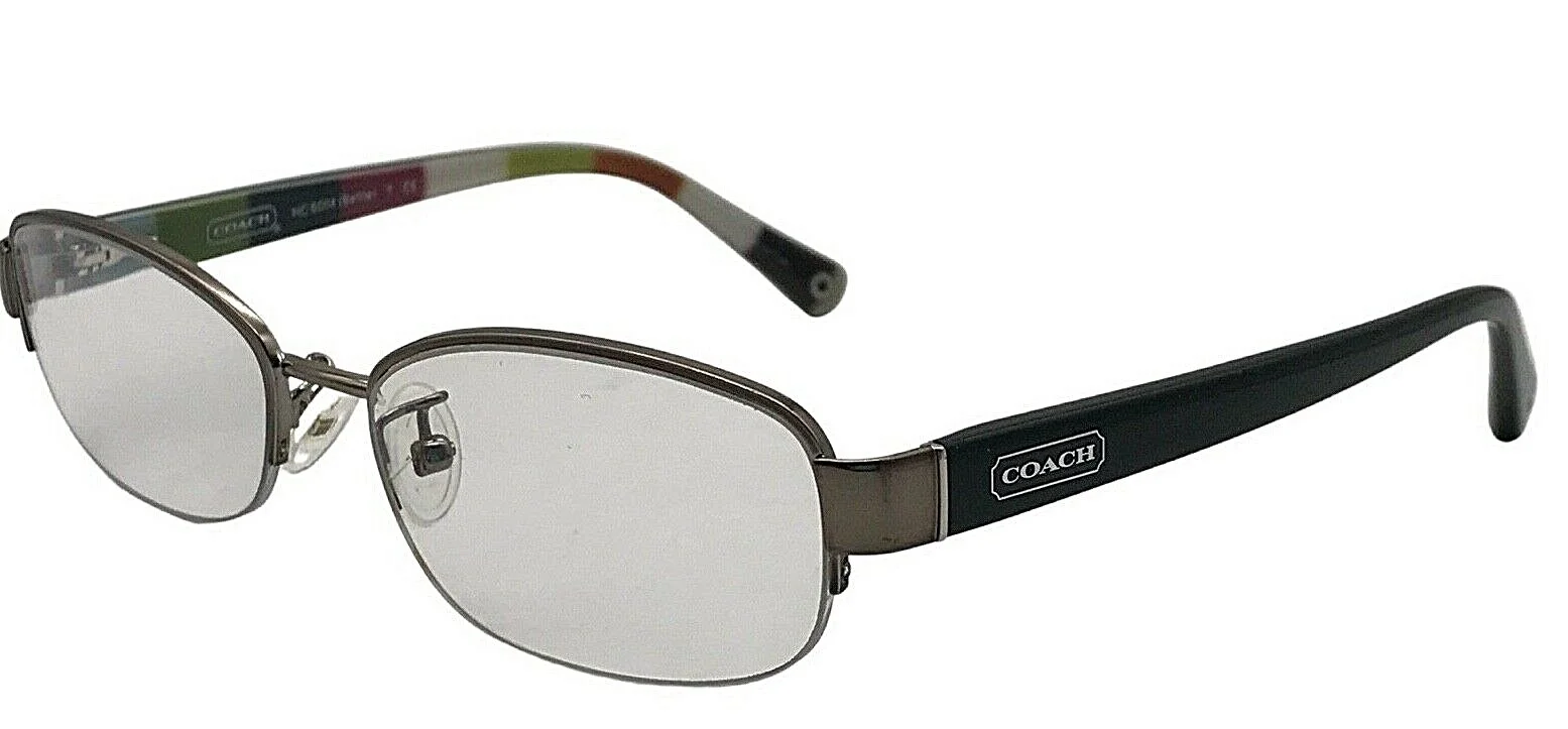 Coach BETTIE womens rainbow 51 16 135 designer eyeglasses frames dark silver
