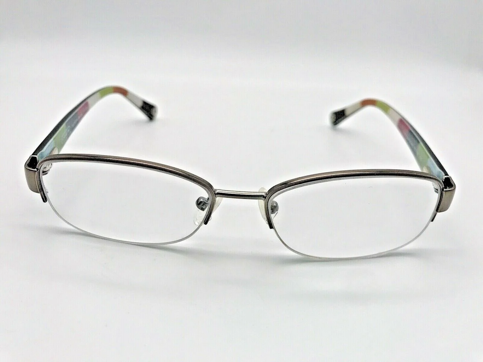 Coach BETTIE womens rainbow 51 16 135 designer eyeglasses frames dark silver 4