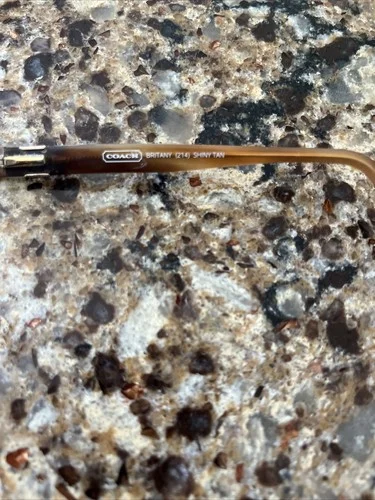 Coach Britany 214 Shiny Tan Eyeglasses Rectangular Full Rim Frames 50-16 135 3