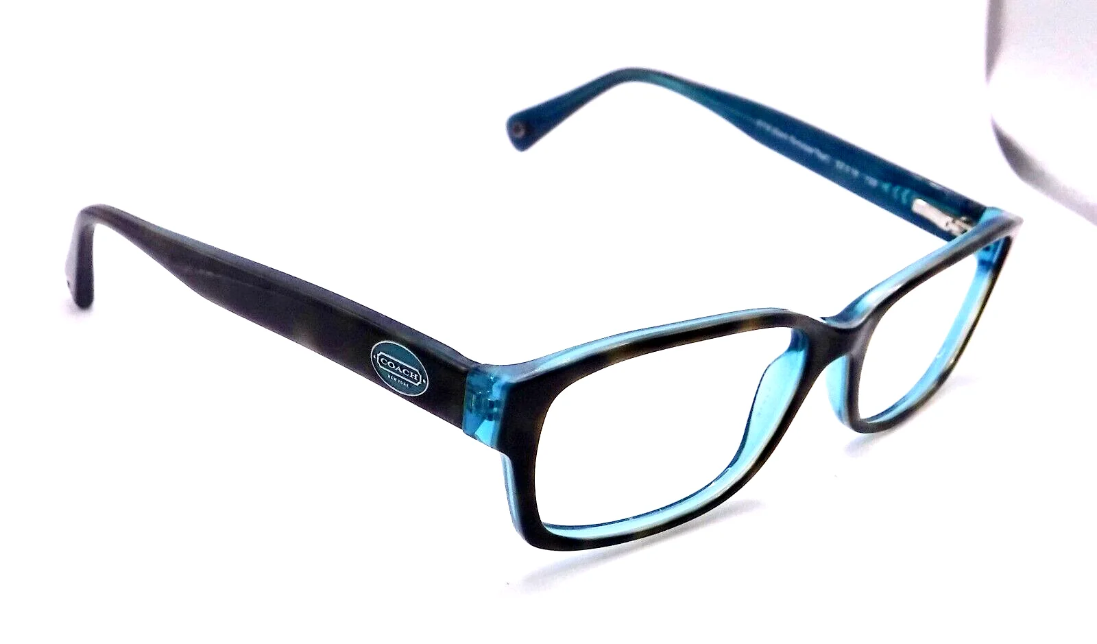 Coach Brooklyn HC 6040-5116 Eyeglasses Dark Tortoise Teal Frames 52-16-135 2
