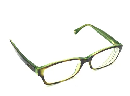 COACH Brooklyn HC 6040 Tortoise Green Rectangular Eyeglasses Frame 52-16 135