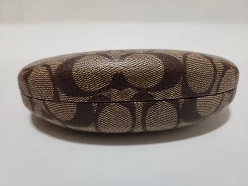COACH Classic Logo Eyeglass or Sunglass Hard Case with soft cleaning cloth 2