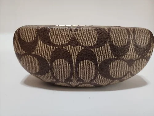 COACH Classic Logo Eyeglass or Sunglass Hard Case with soft cleaning cloth 3