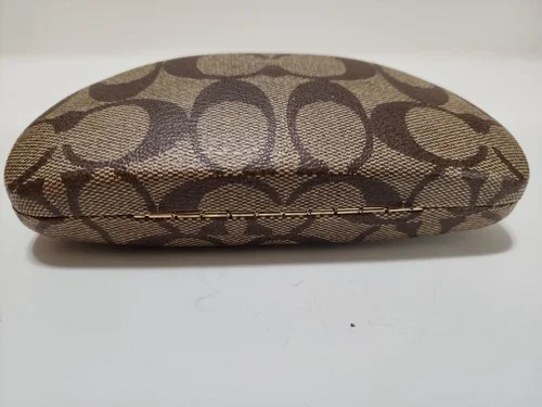 COACH Classic Logo Eyeglass or Sunglass Hard Case with soft cleaning cloth 4