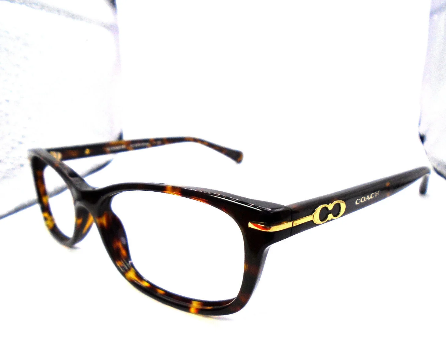 Coach Elise HC 6054 5001 Dark Tortoise Eyeglasses Frames a/Case 50-16-135-30 1