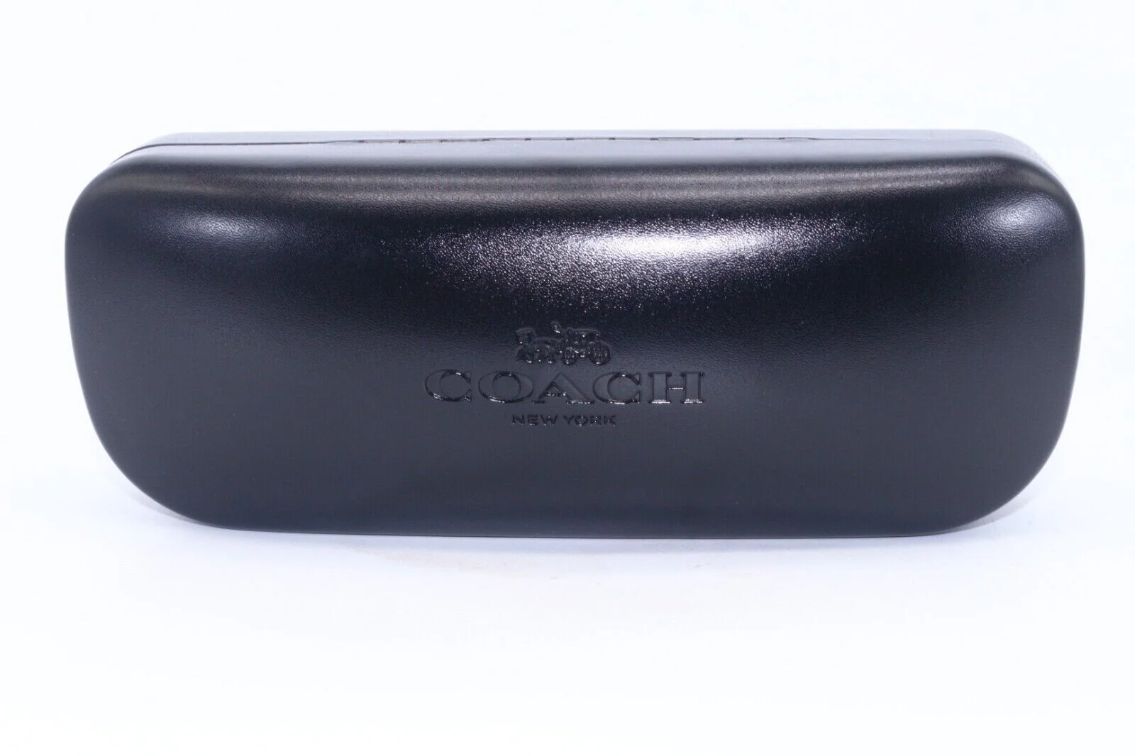 Coach Eyeglass Eyeglasses Small Clamshell Black Hard Case Cloth New Authentic