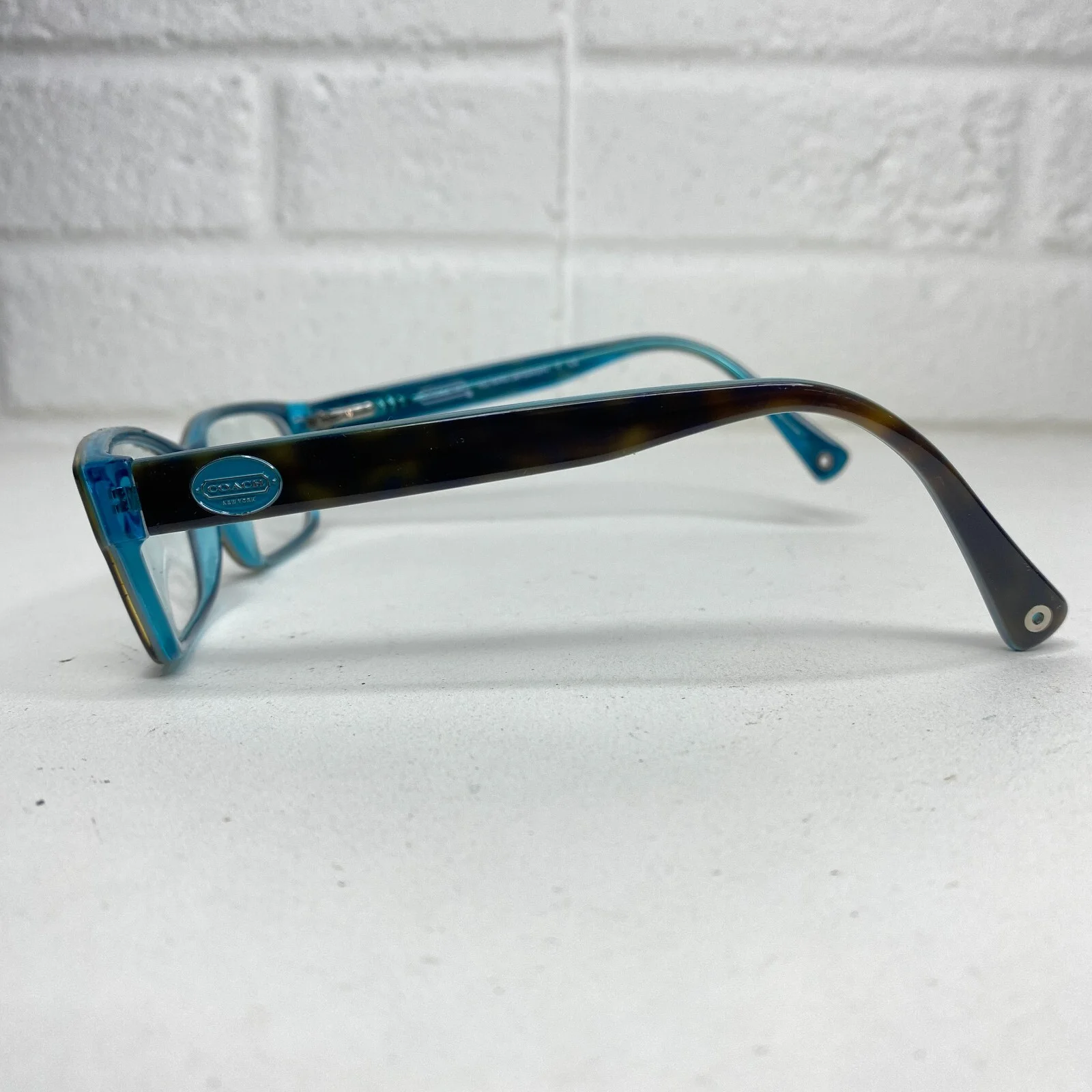 Coach Eyeglasses Frames Brown Blue HC6040 Brooklyn 5116 50-16-135 17340 2