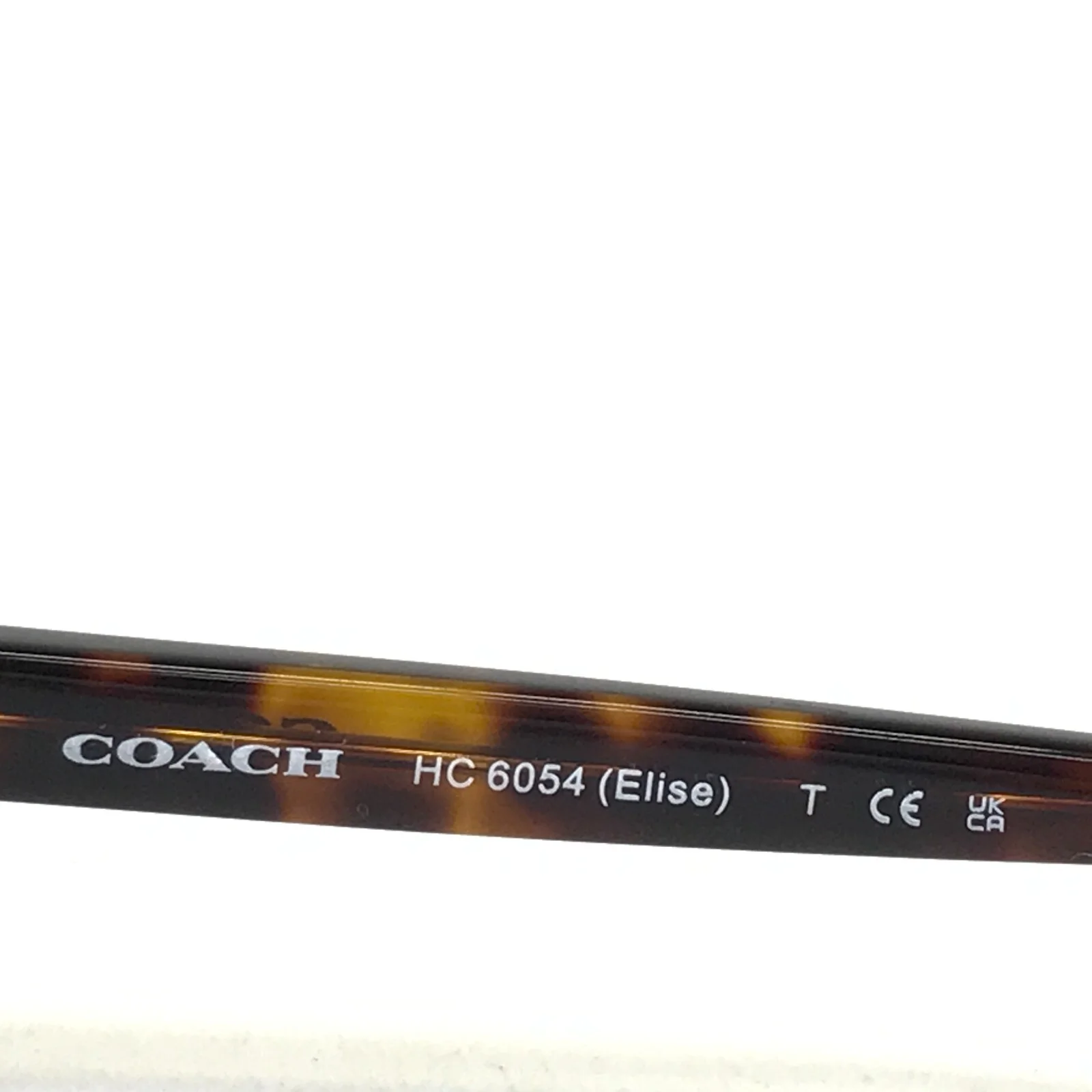 Coach Eyeglasses Frames HC 6054 5001 Dark Tortoise Gold Rectangular 52-16-135 2