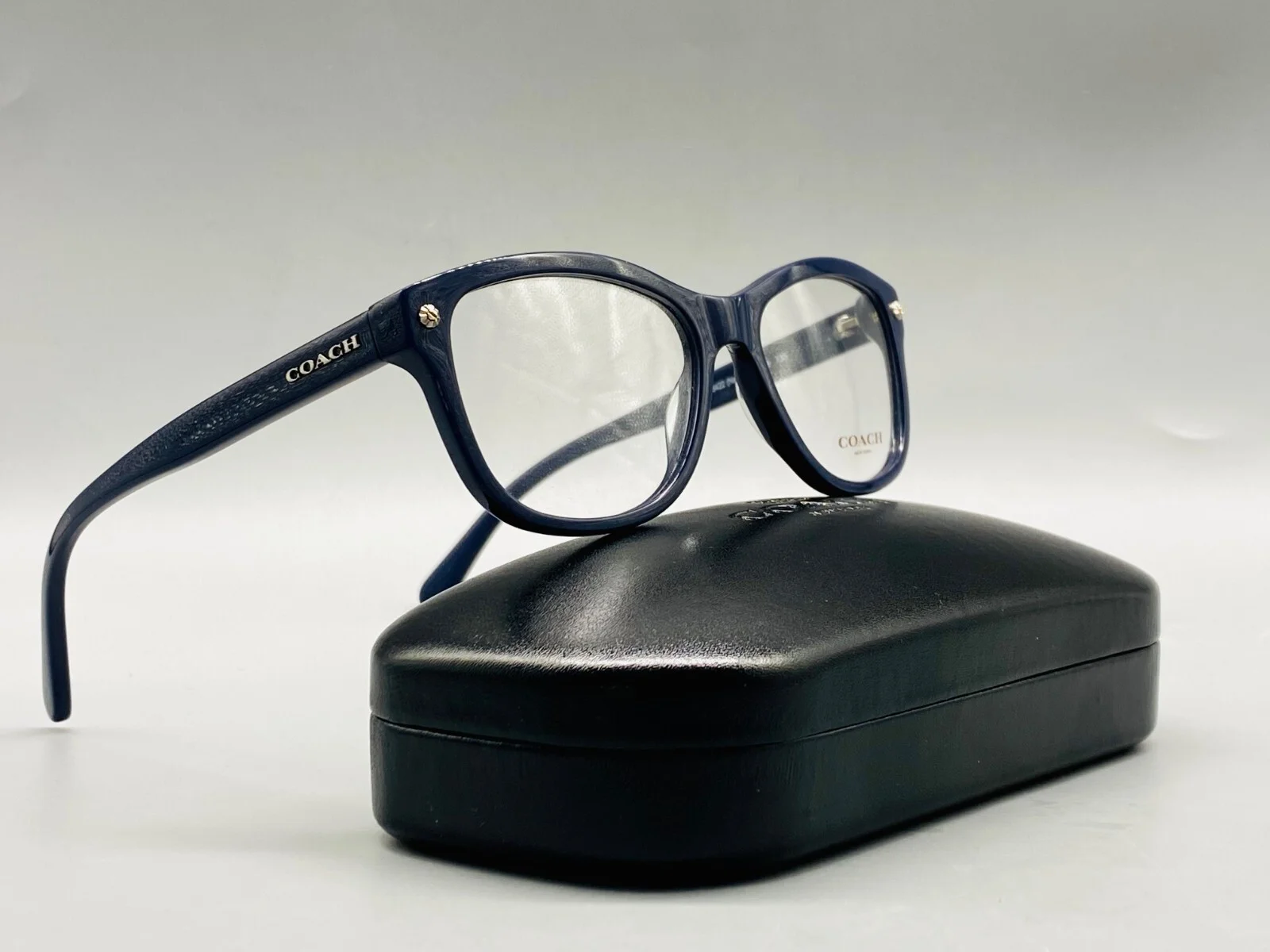 Coach Eyeglasses Frames HC 6054 5001 Dark Tortoise Gold Rectangular 52-16-135 3