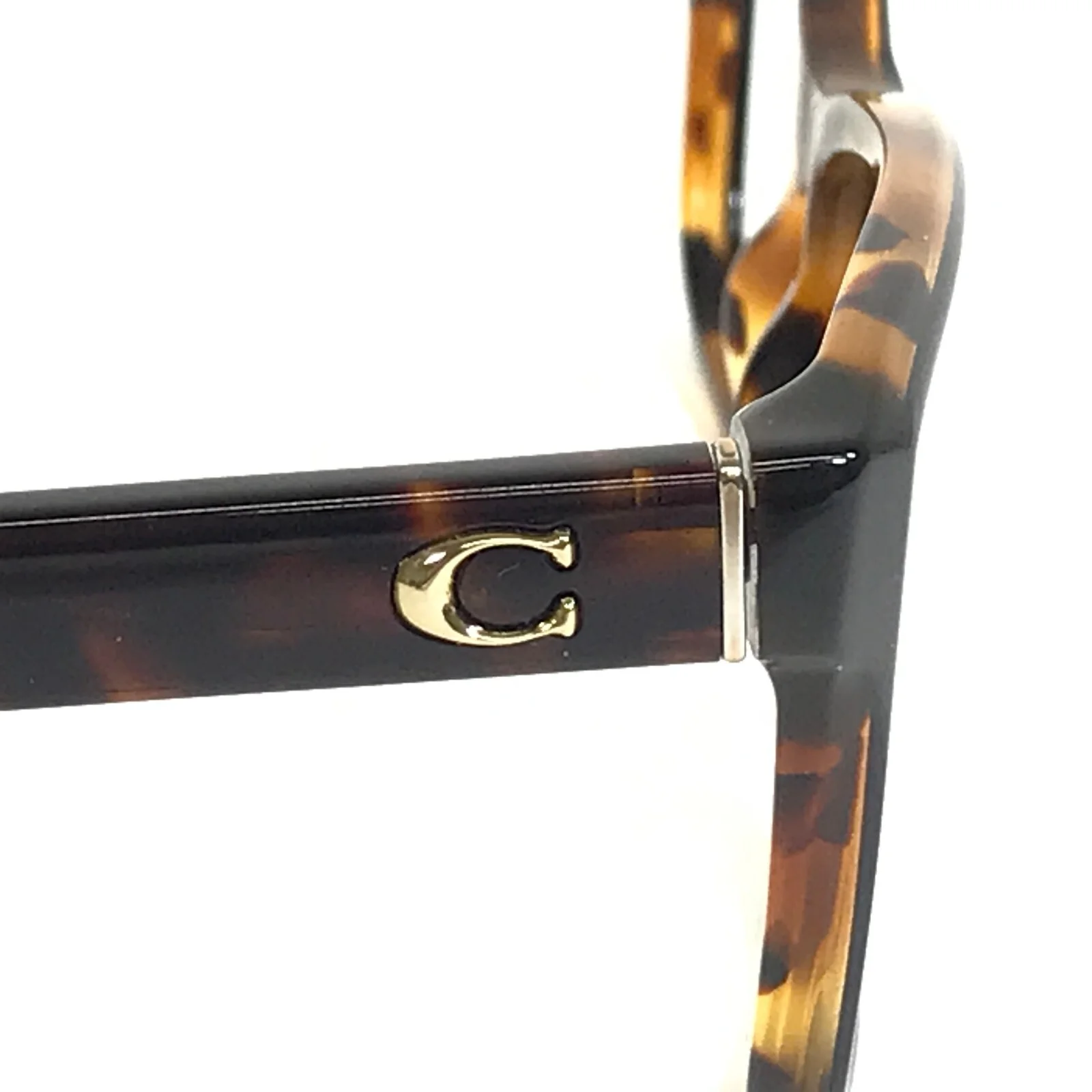 Coach Eyeglasses Frames HC 6129 5446 Black Tortoise Square Full Rim 54-16-140 4