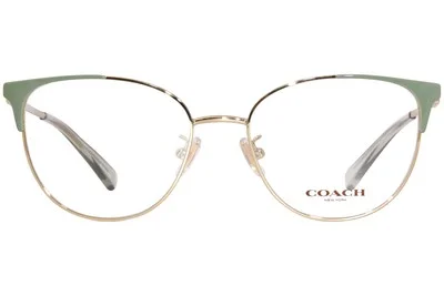 Coach Eyeglasses Frames HC5148 Shiny Light Gold Mint Green 54-17-140 2