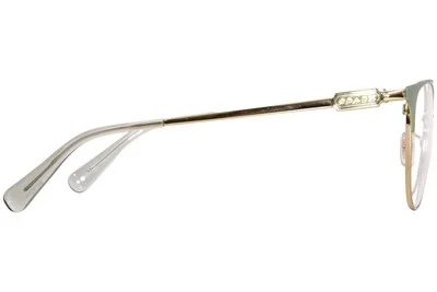 Coach Eyeglasses Frames HC5148 Shiny Light Gold Mint Green 54-17-140 3