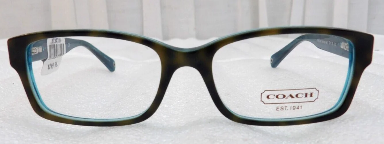 Coach Eyeglasses HC 6040 (Brooklyn) 5116 Dark Tortoise/Teal Frame 52[]16 135