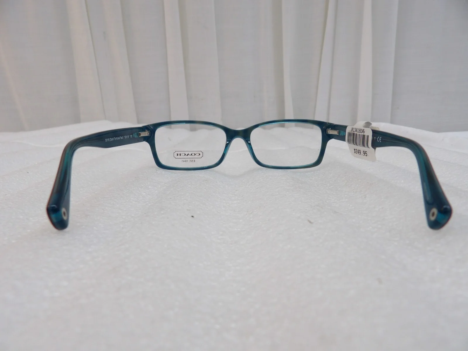 Coach Eyeglasses HC 6040 (Brooklyn) 5116 Dark Tortoise/Teal Frame 52[]16 135 3