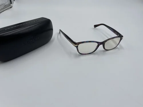 Coach Eyeglasses HC 6065 5288 49 Confetti Purple Frame [49-17-135] With Case