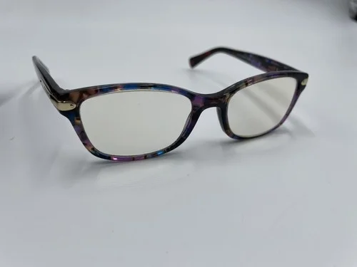 Coach Eyeglasses HC 6065 5288 49 Confetti Purple Frame [49-17-135] With Case 2