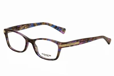Coach Eyeglasses HC6065 HC/6065 5288 Confetti Purple/Violet Optical Frame 49mm