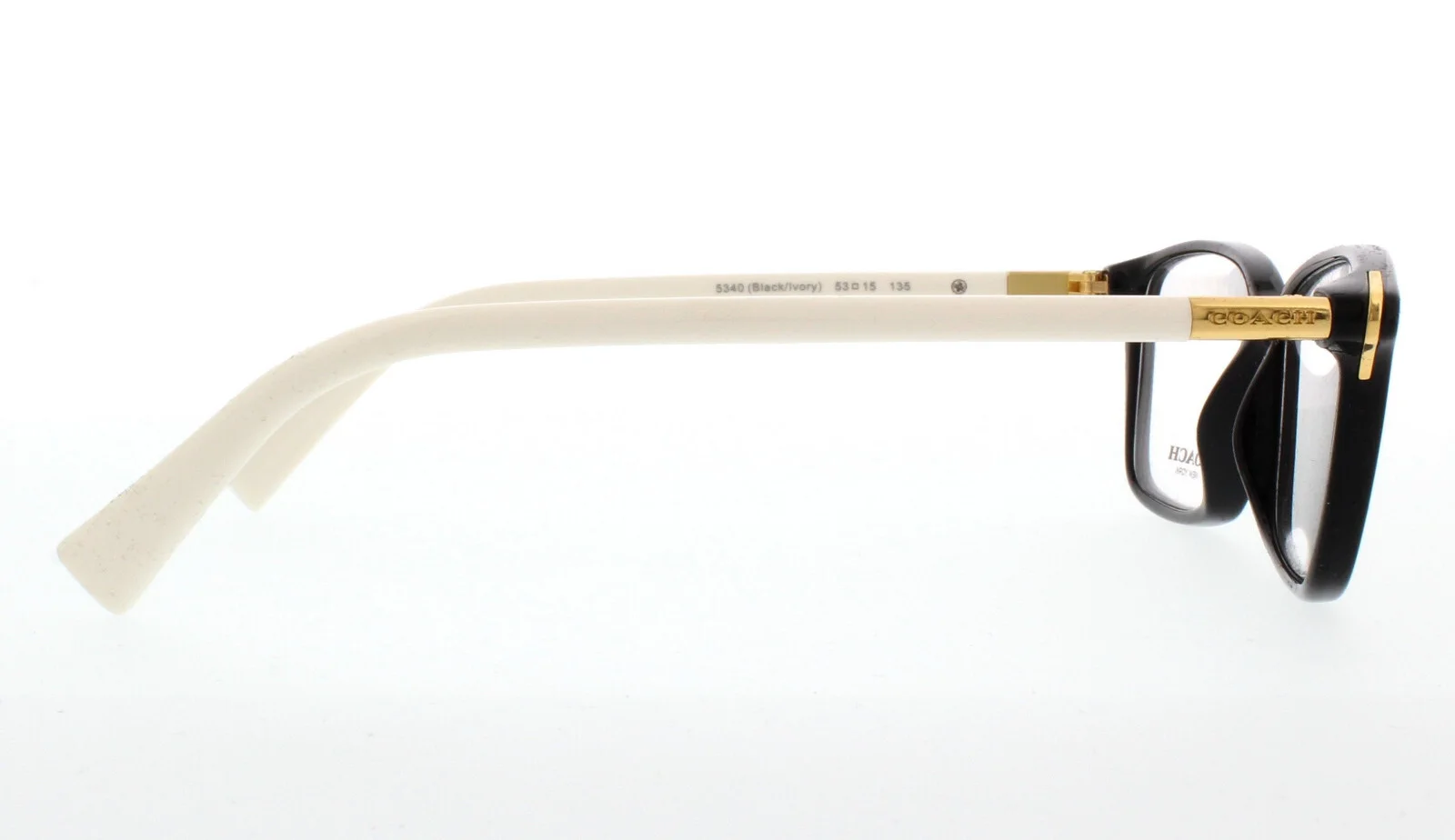Coach Eyesglasses Frames- HC6077-5340-Black/Ivory-53-15-135- No Case 3