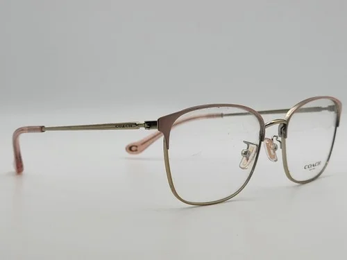 Coach HC 5135 Satin Pink/Light Gold Rectangular Eyeglass Frames 55-17-140
