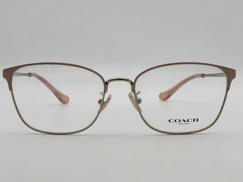 Coach HC 5135 Satin Pink/Light Gold Rectangular Eyeglass Frames 55-17-140 2