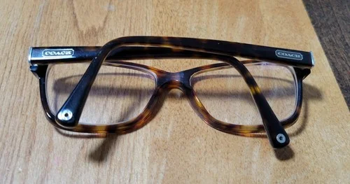 Coach HC 6013 5001 Rectangle Julayne Dark Tortoise Eyeglasses Frame 54*16*135 2