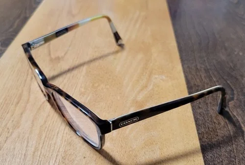 Coach HC 6013 5001 Rectangle Julayne Dark Tortoise Eyeglasses Frame 54*16*135 4