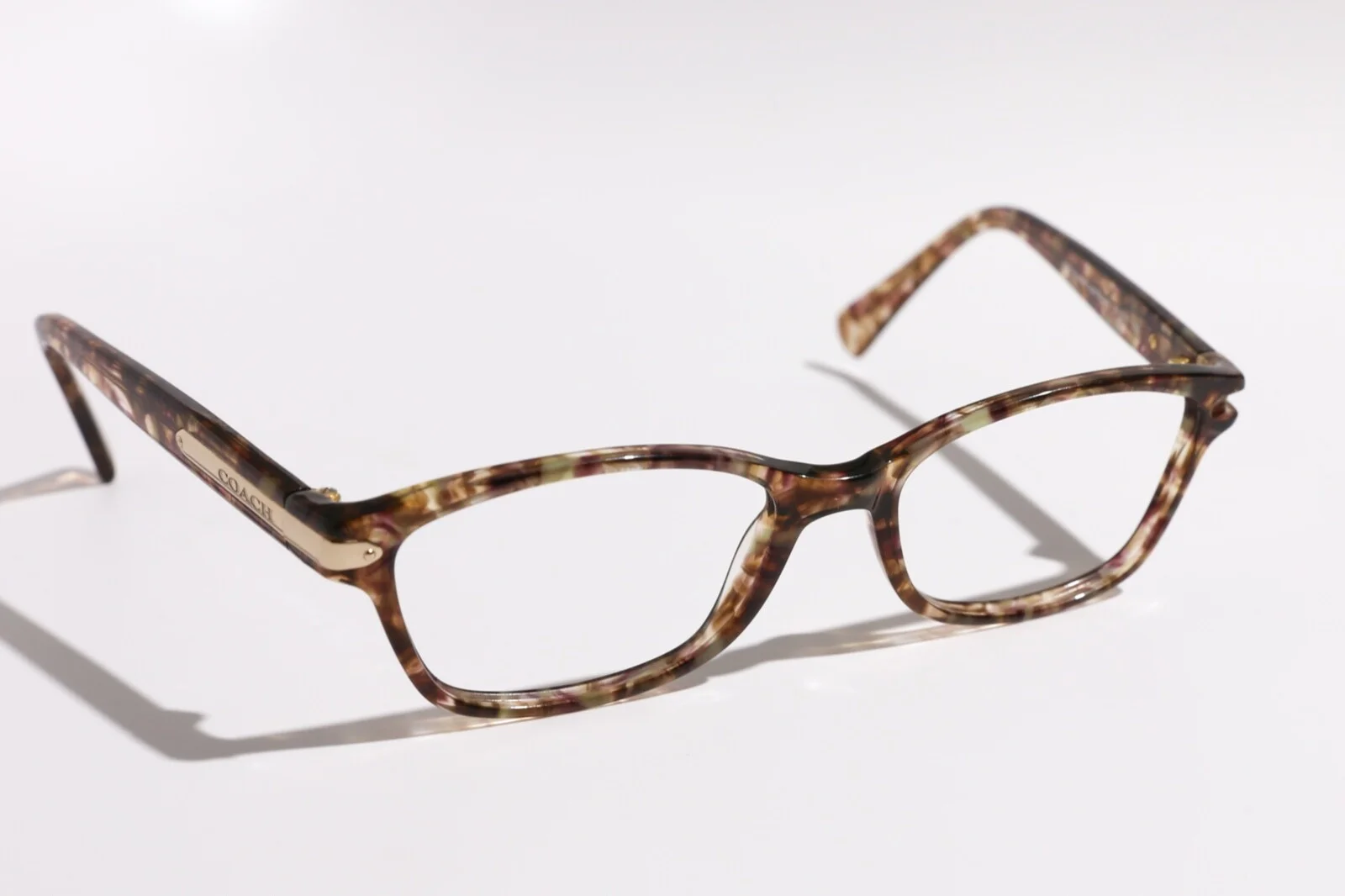 Coach HC 6065 5287 Confetti Light Brown Eyeglasses Glasses Frames 51-17-135