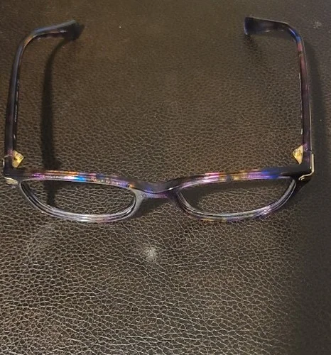 COACH HC 6065 5288 CONFETTI PURPLE BLUE 51/17/135 FULL RIM Frames Only No Lens 3