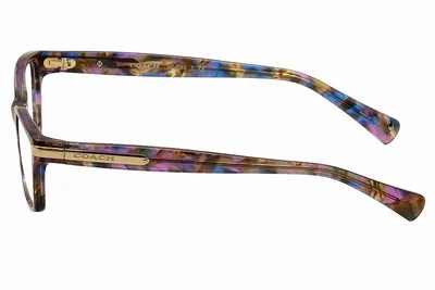Coach HC 6065 5288 Confetti Purple Eyeglasses Frames Tortoise Full Rim 51-17-135 2