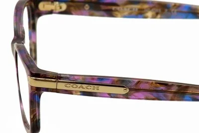 Coach HC 6065 5288 Confetti Purple Eyeglasses Frames Tortoise Full Rim 51-17-135 3