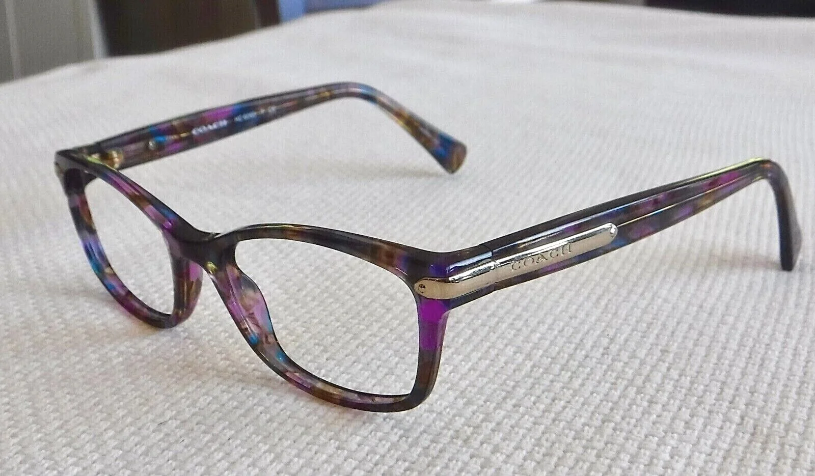 Coach HC 6065-5288 Purple Confetti Eyeglasses Frames 49-17-135