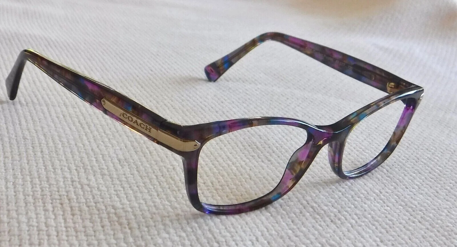 Coach HC 6065-5288 Purple Confetti Eyeglasses Frames 49-17-135 3