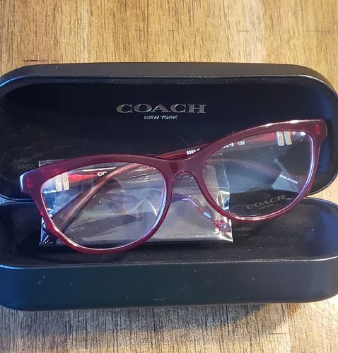 Coach HC 6087 5393 Burgundy Cat Eye Full Rim Eyeglass Frames 51-16-135 3