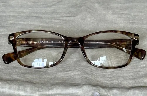 COACH HC6065 5287 Eyeglasses Frames Women Light Brown Rectangle 51-17-135 1583 2