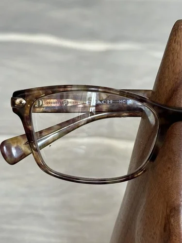 COACH HC6065 5287 Eyeglasses Frames Women Light Brown Rectangle 51-17-135 1583 4