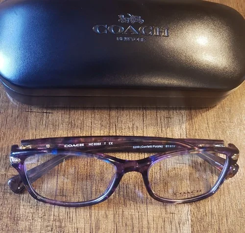 COACH HC6065 5288 Confetti Purple Demo Lens 51 mm Women 4