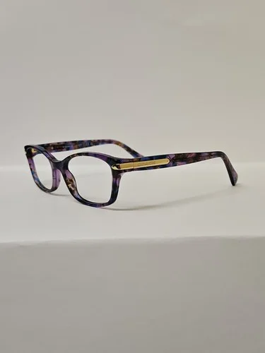 Coach HC6065 5288 Purple Confetti Oval Eyeglasses Frame 51-17 135 Frames Only